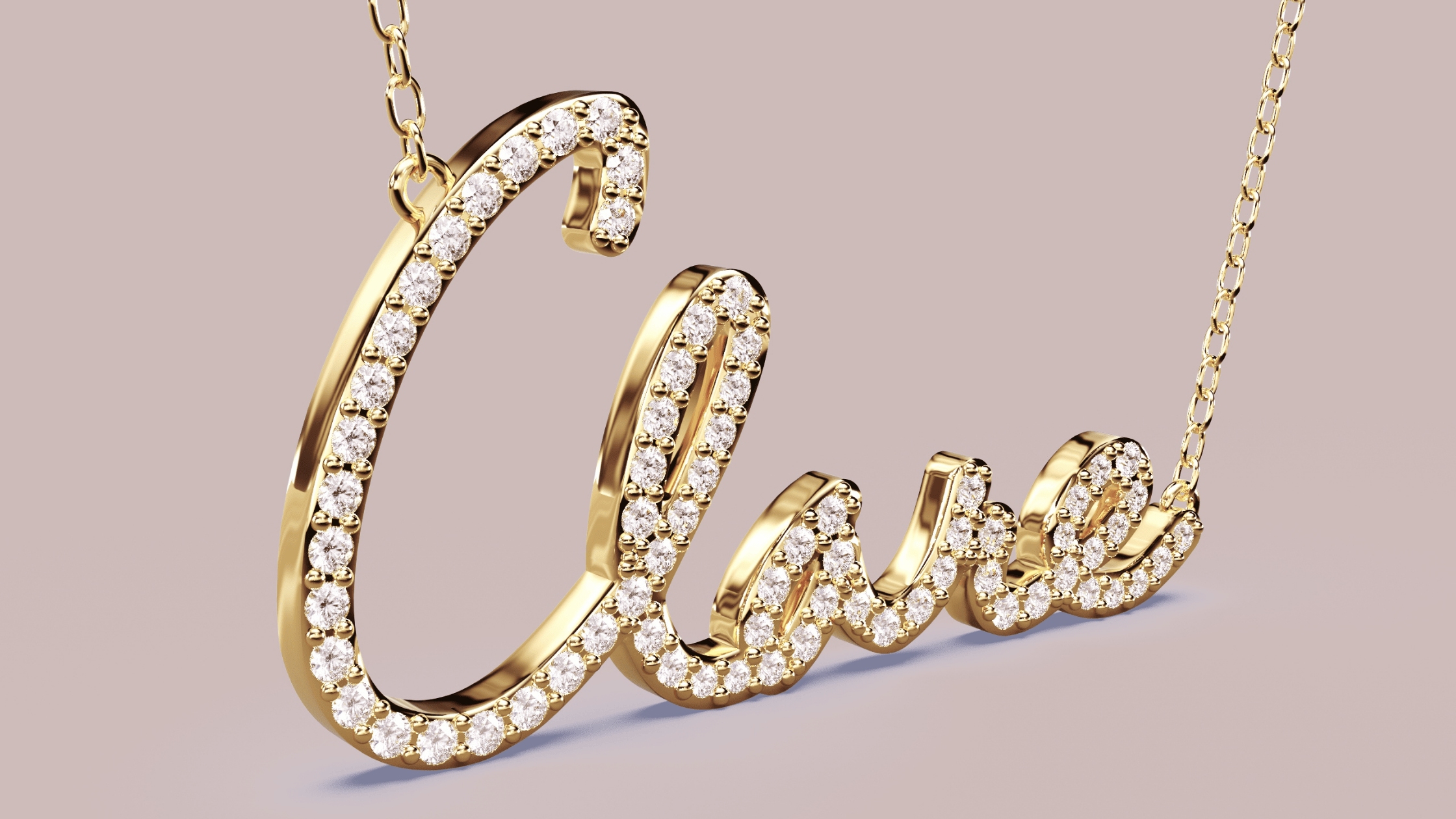 Diamond Name Necklace