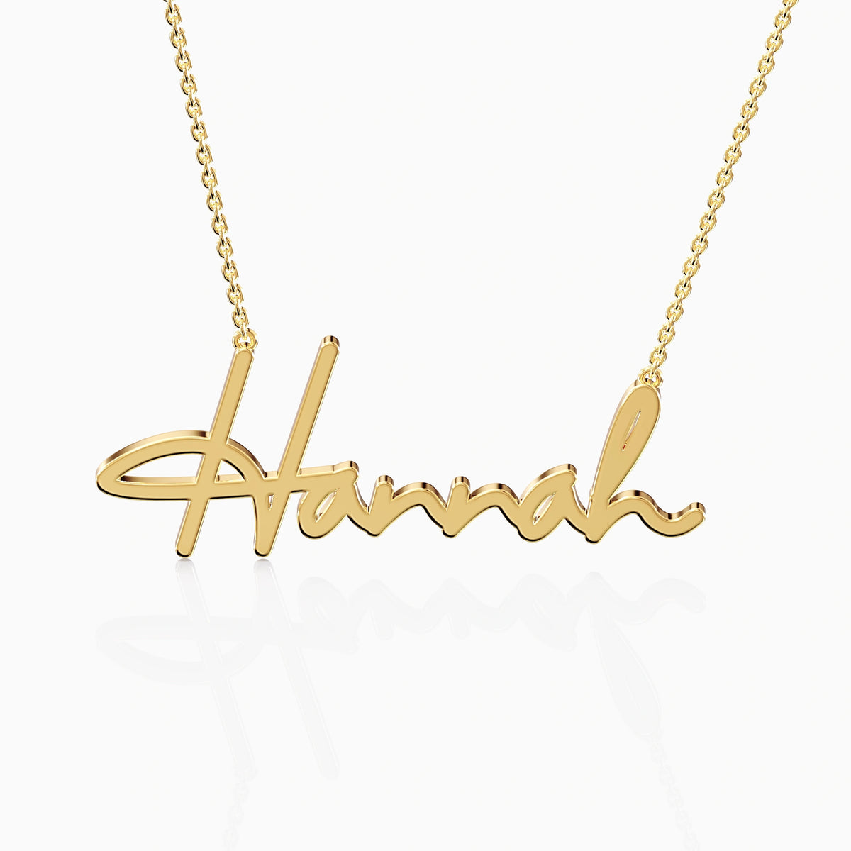 Gold name necklace