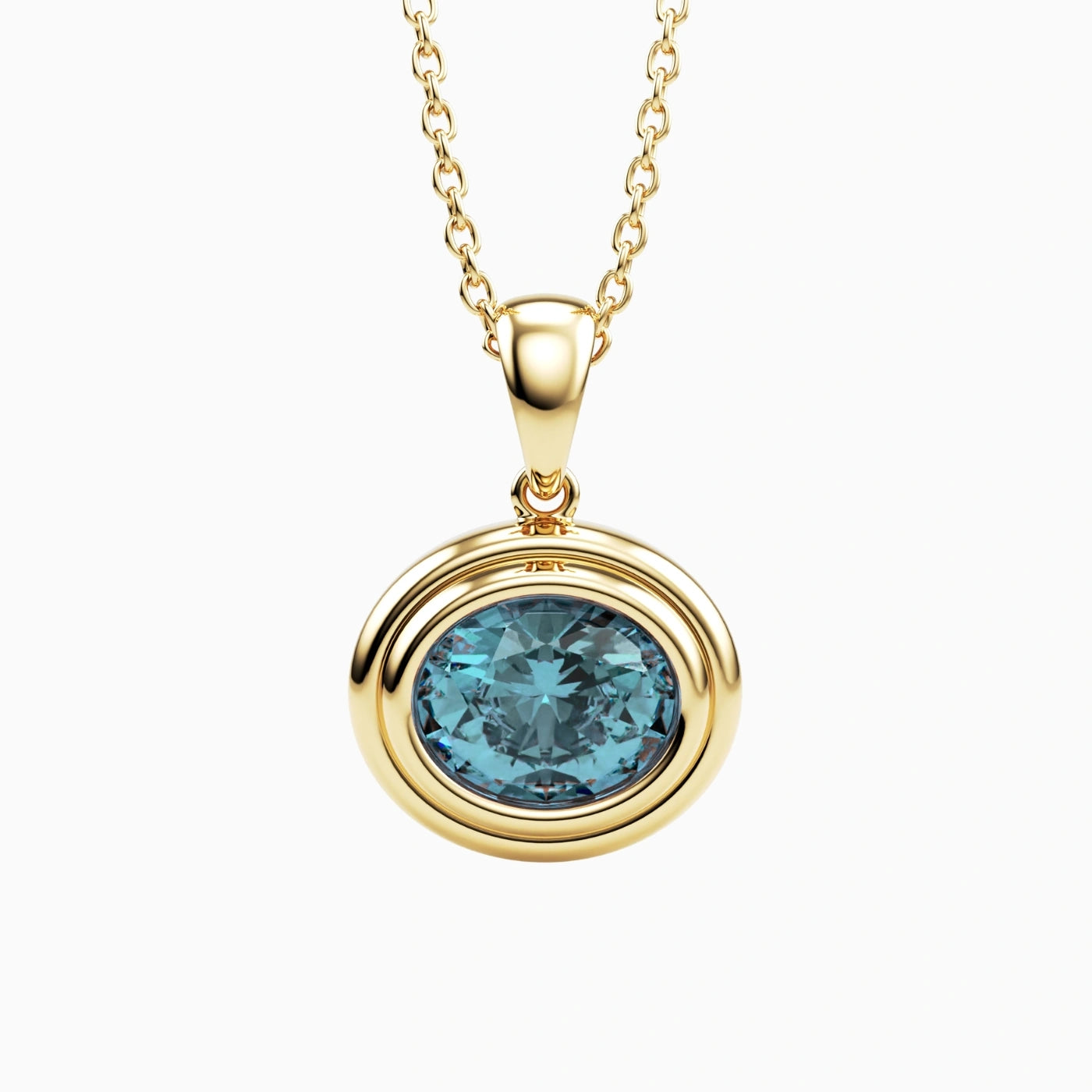 Oval Gemstone Pendant