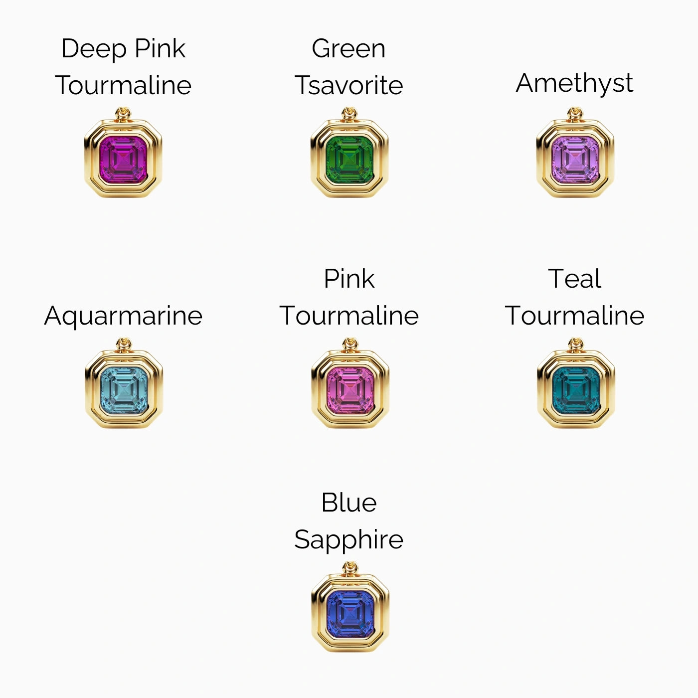 Asscher Pendant
