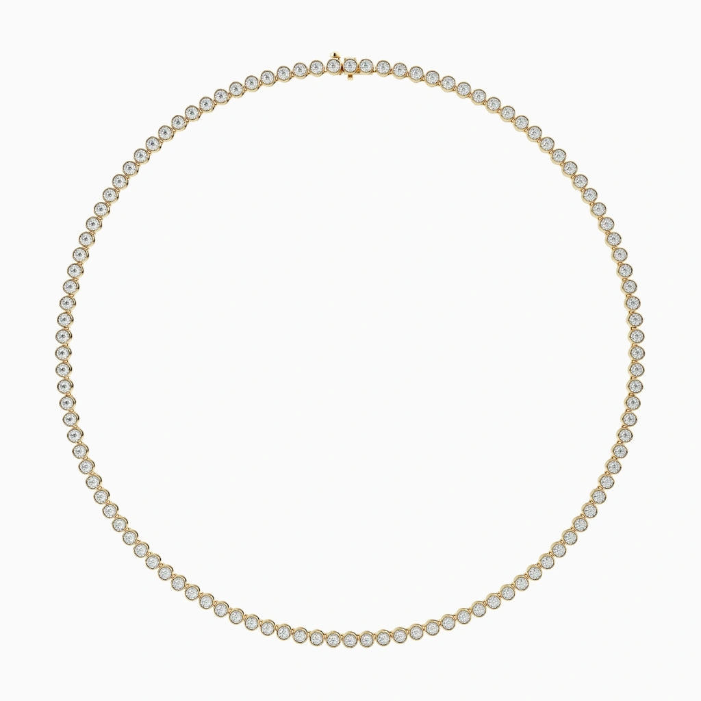 bezel tennis necklace