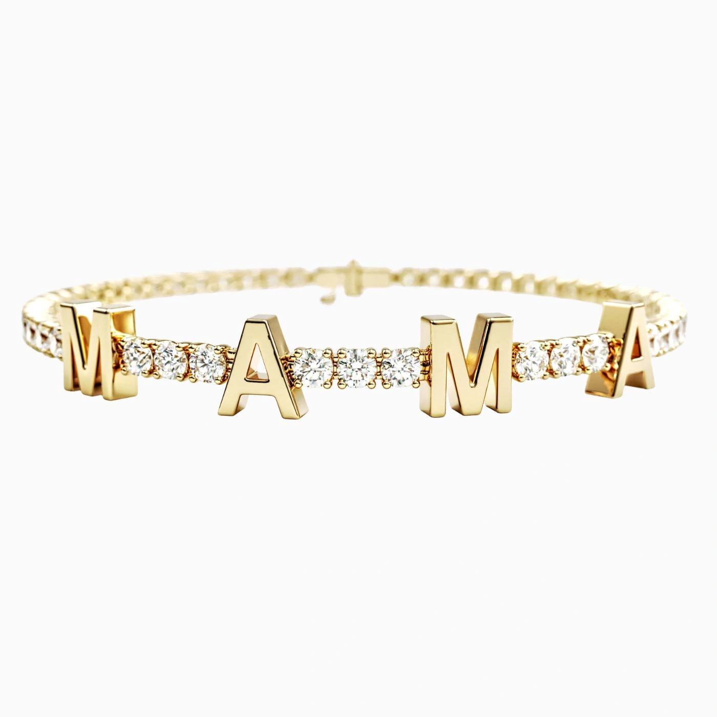 mama bracelet yellow gold