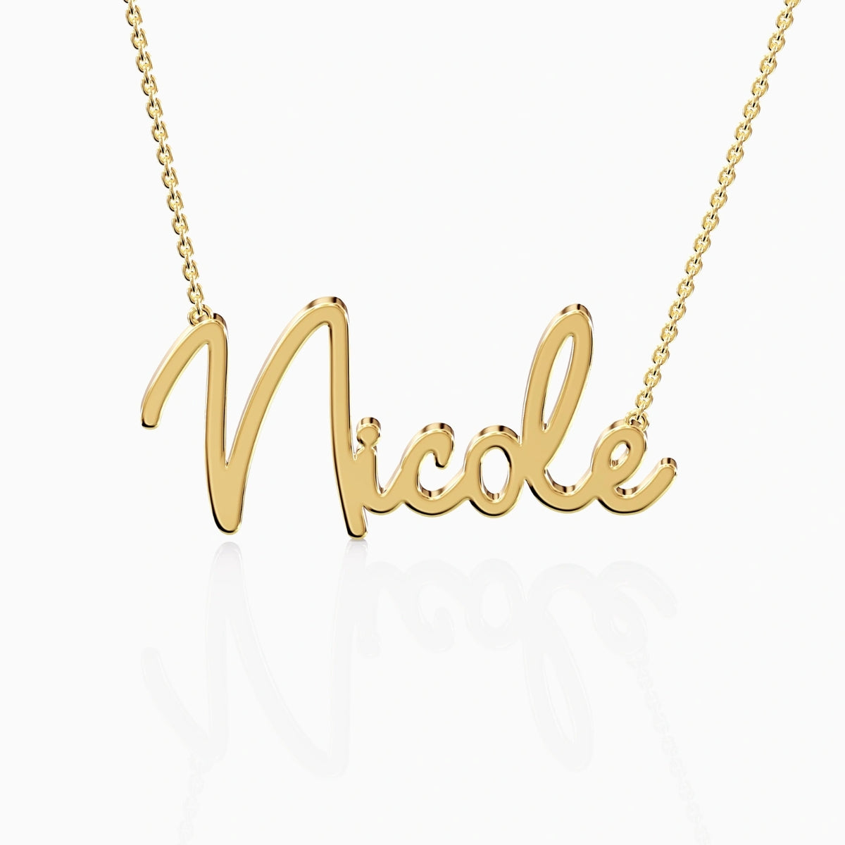 gold name necklace