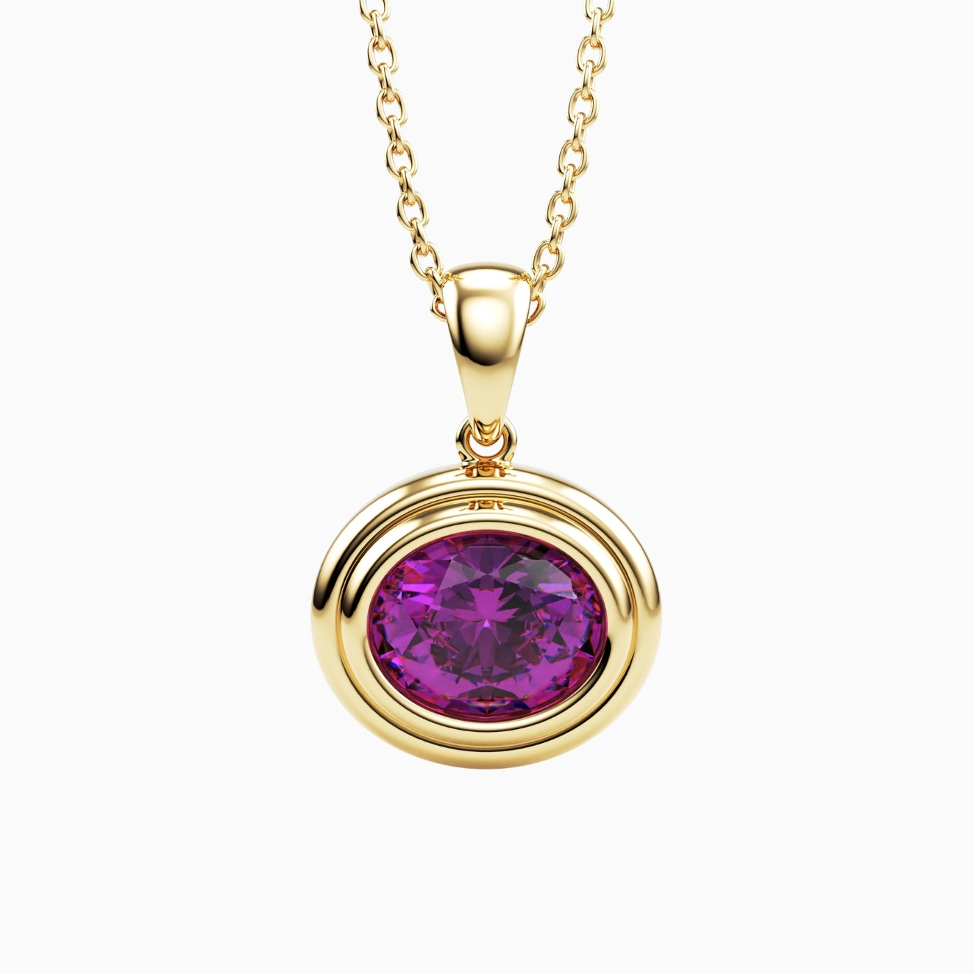 Oval Gemstone Pendant