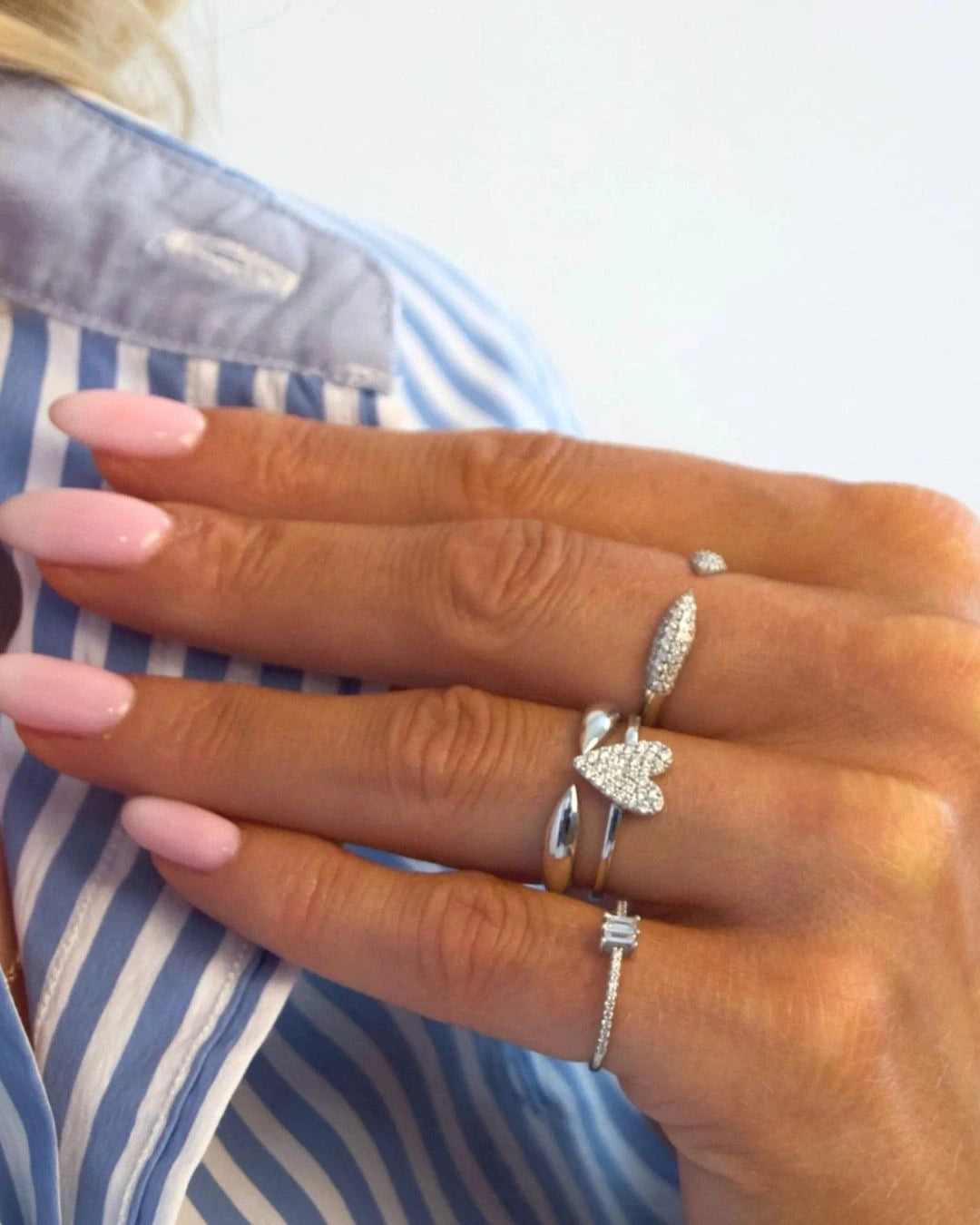 white gold heart ring argent asher