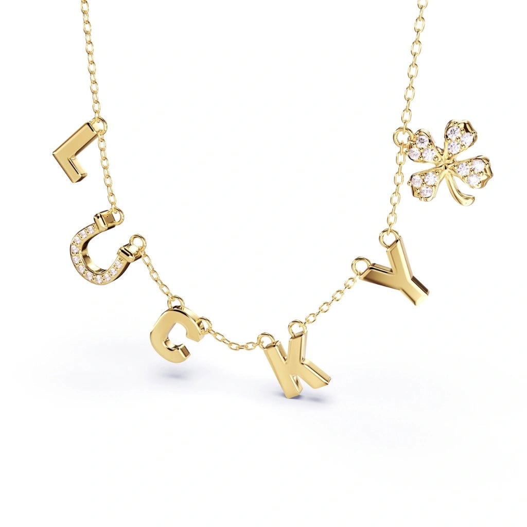 Multiple Initial Necklace