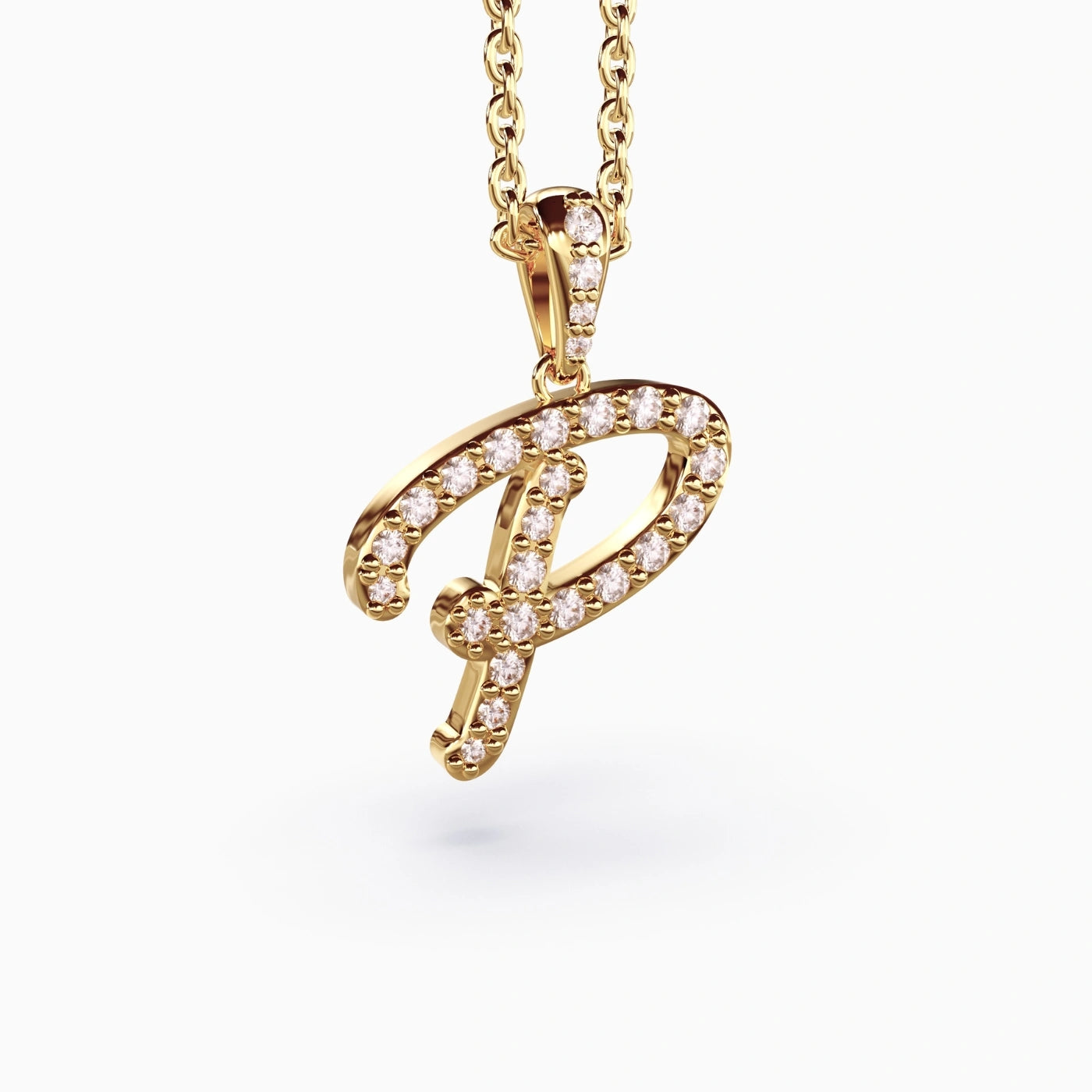 diamond letter necklace