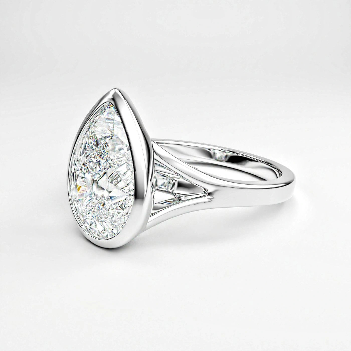 Diamond Pear Shape Ring