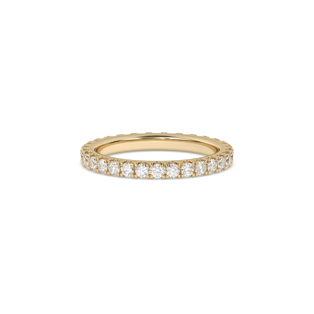 wedding ring, diamond stacking ring handmade with diamonds set in 18k solid gold