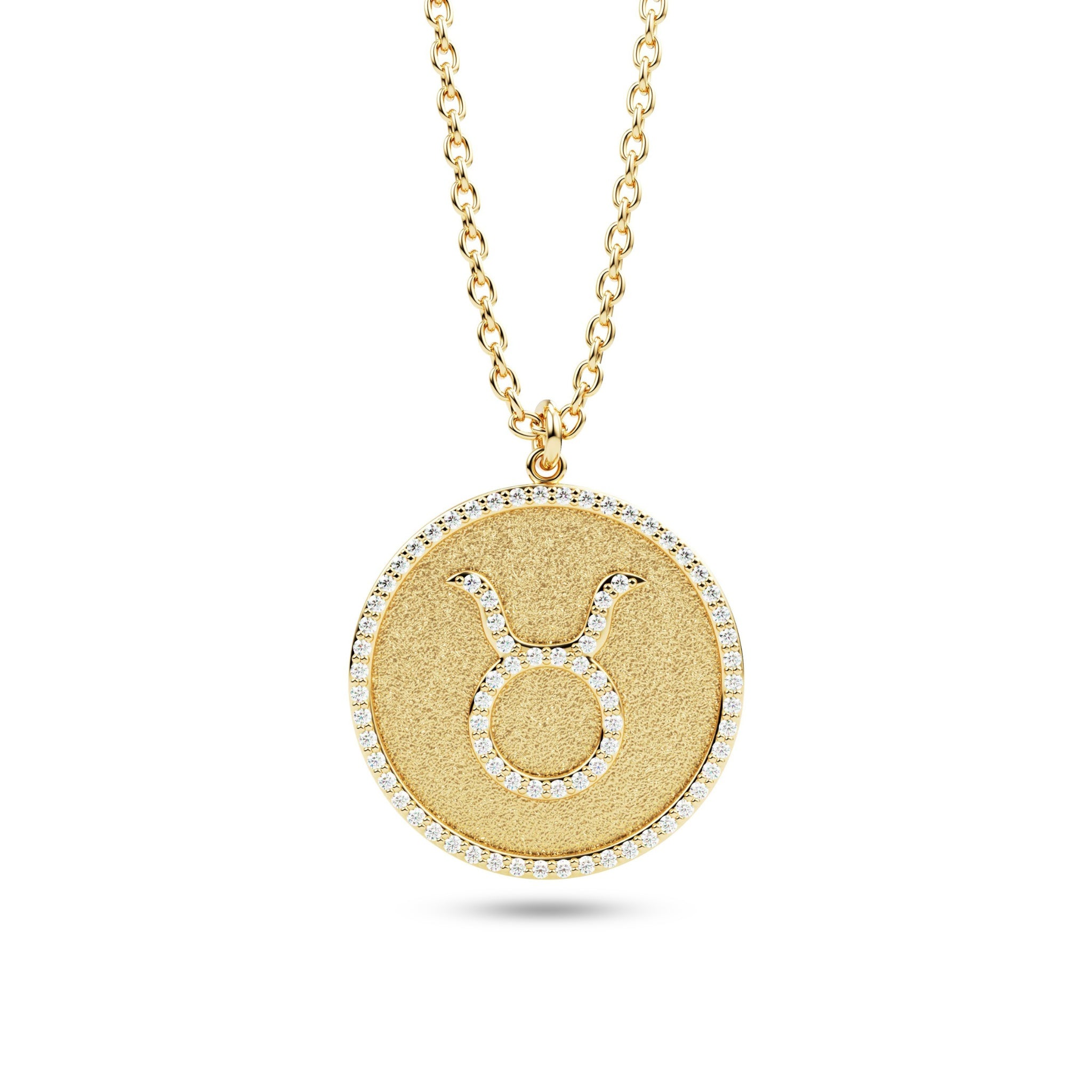 star sign diamond pendant 14k gold