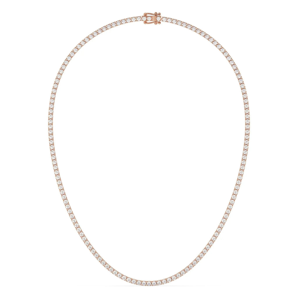 classic diamond tennis necklace
