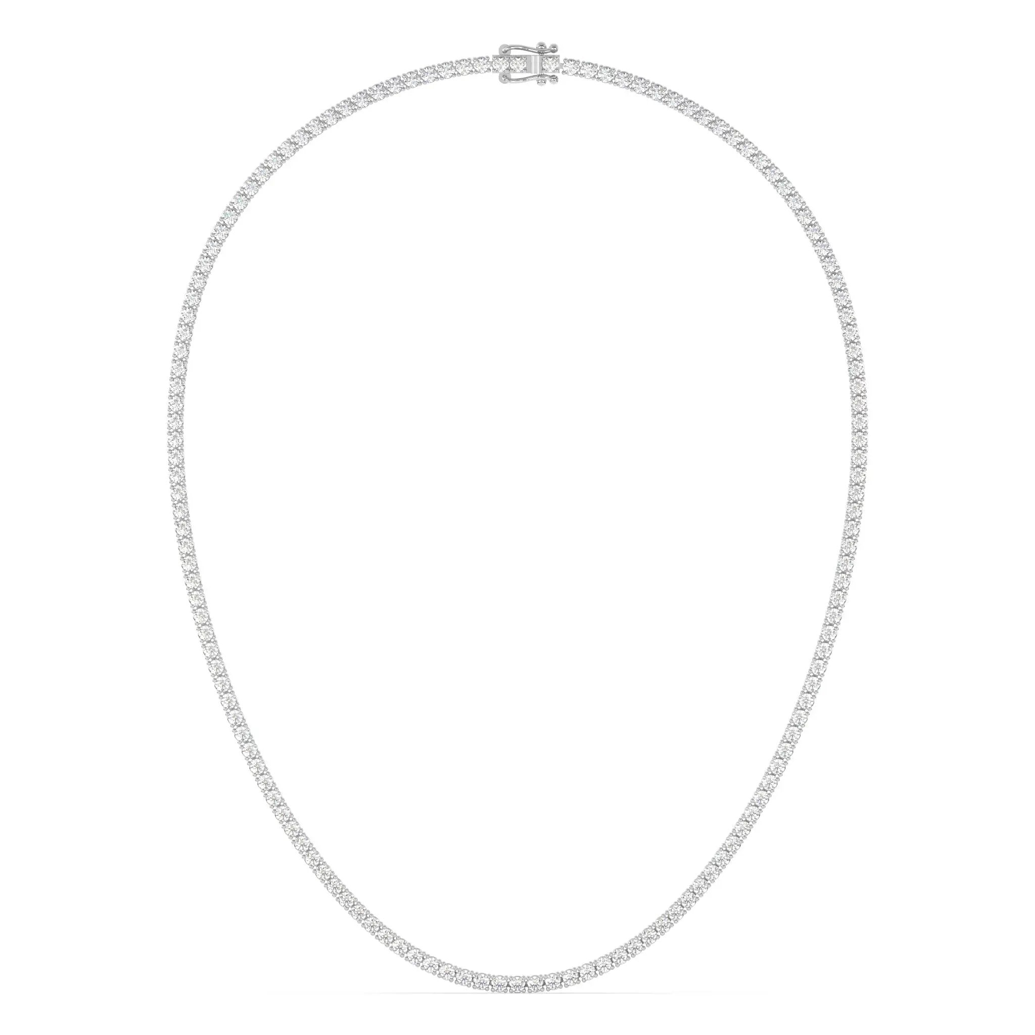 classic diamond tennis necklace