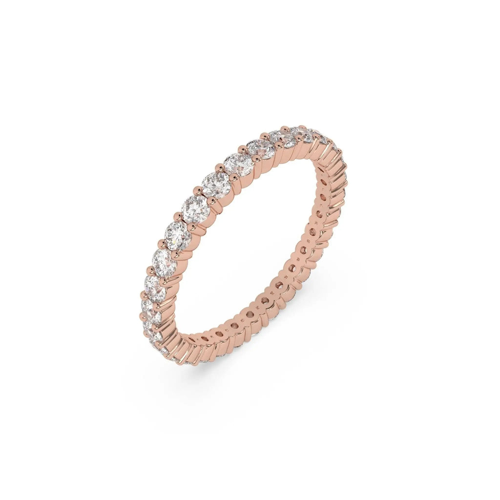 diamond wedding band, or stacking ring handmade in 18k solid gold