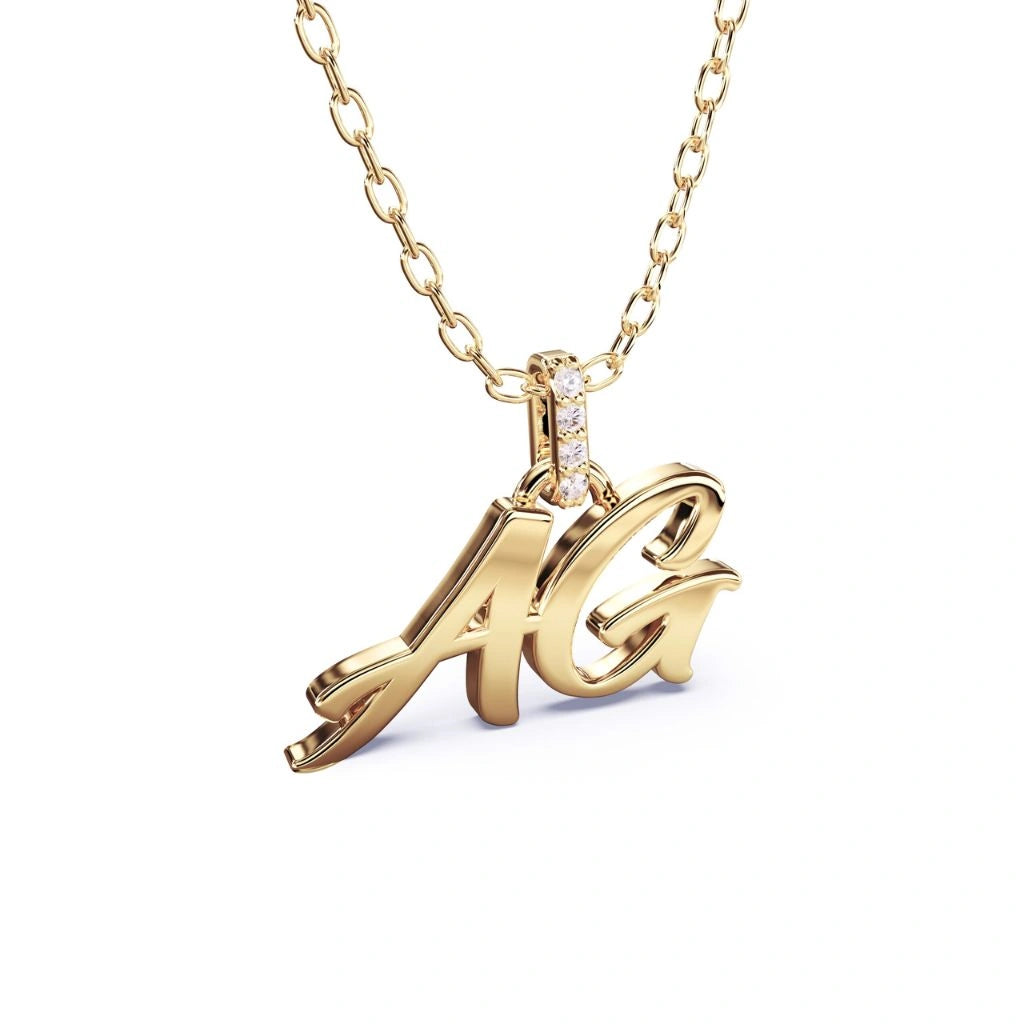 Double Initial Necklace
