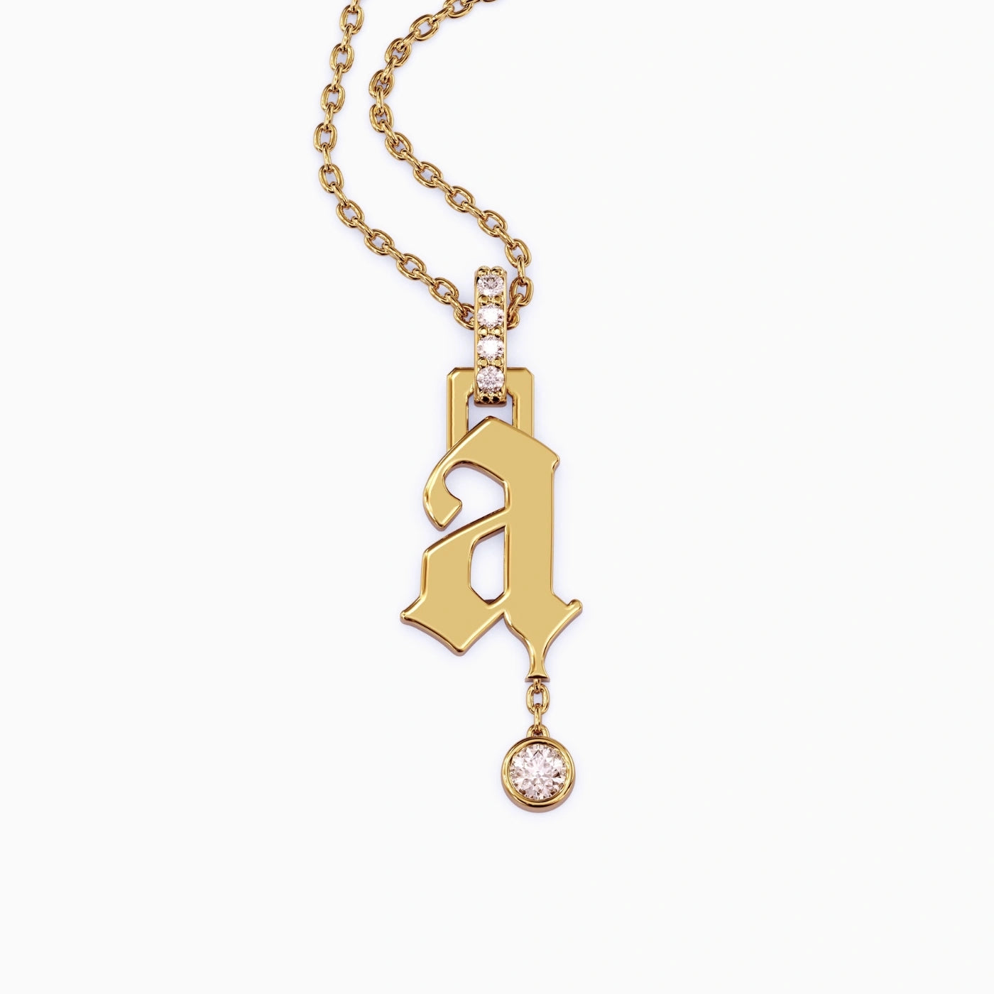 gold initial pendant gold and diamonds initial necklace