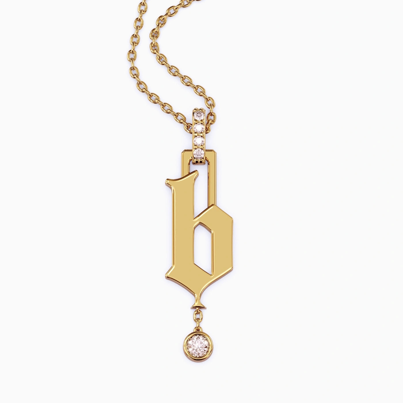 gold initial pendant gold and diamonds initial necklace
