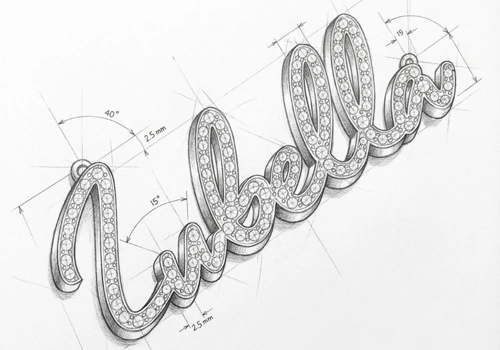 jewellery bespoke sketch argnet asher