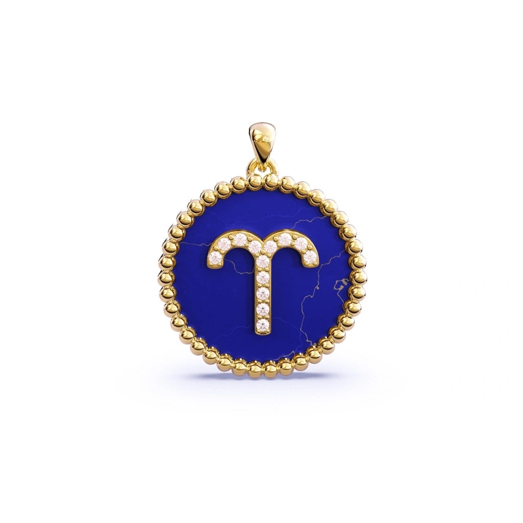 Horoscope Sign Necklace Aries Argent & Asher
