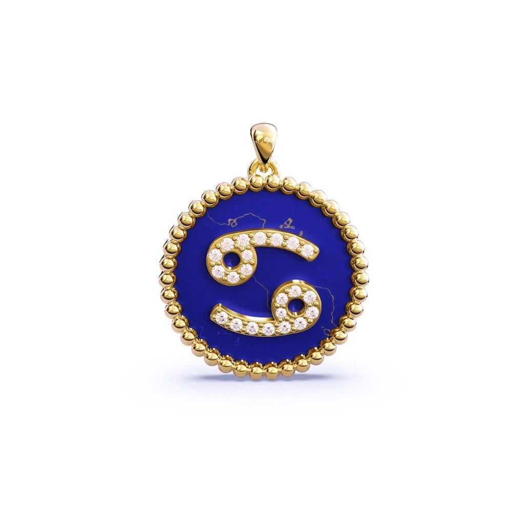 Horoscope Sign Necklace Cancer Argent & Asher