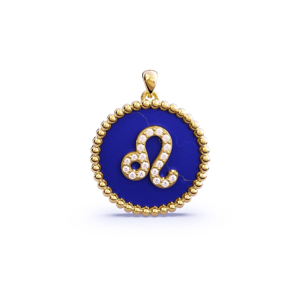 Horoscope Sign Necklace Leo Argent & Asher