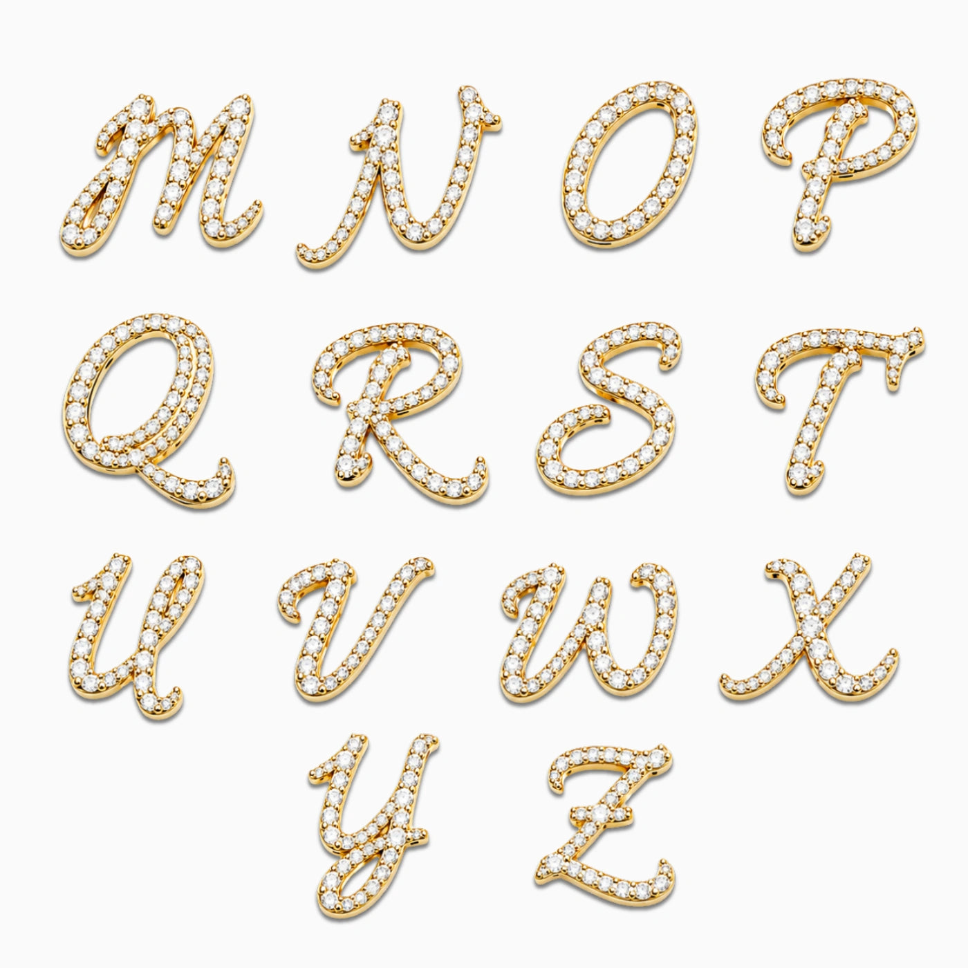 alphabet for diamond initial ring