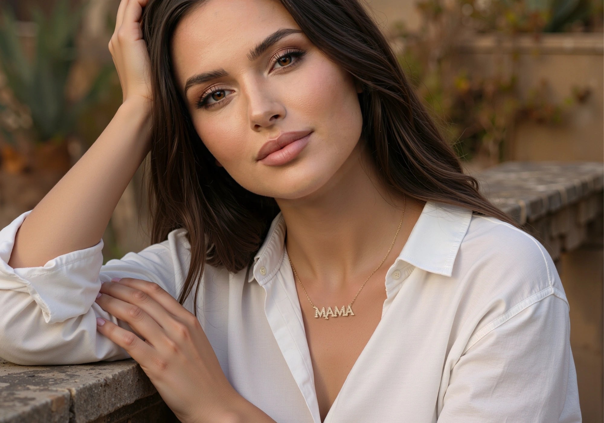 diamond name necklace