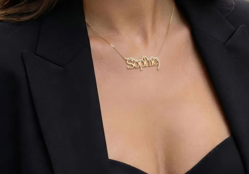 milestone gift personalised necklace argent asher