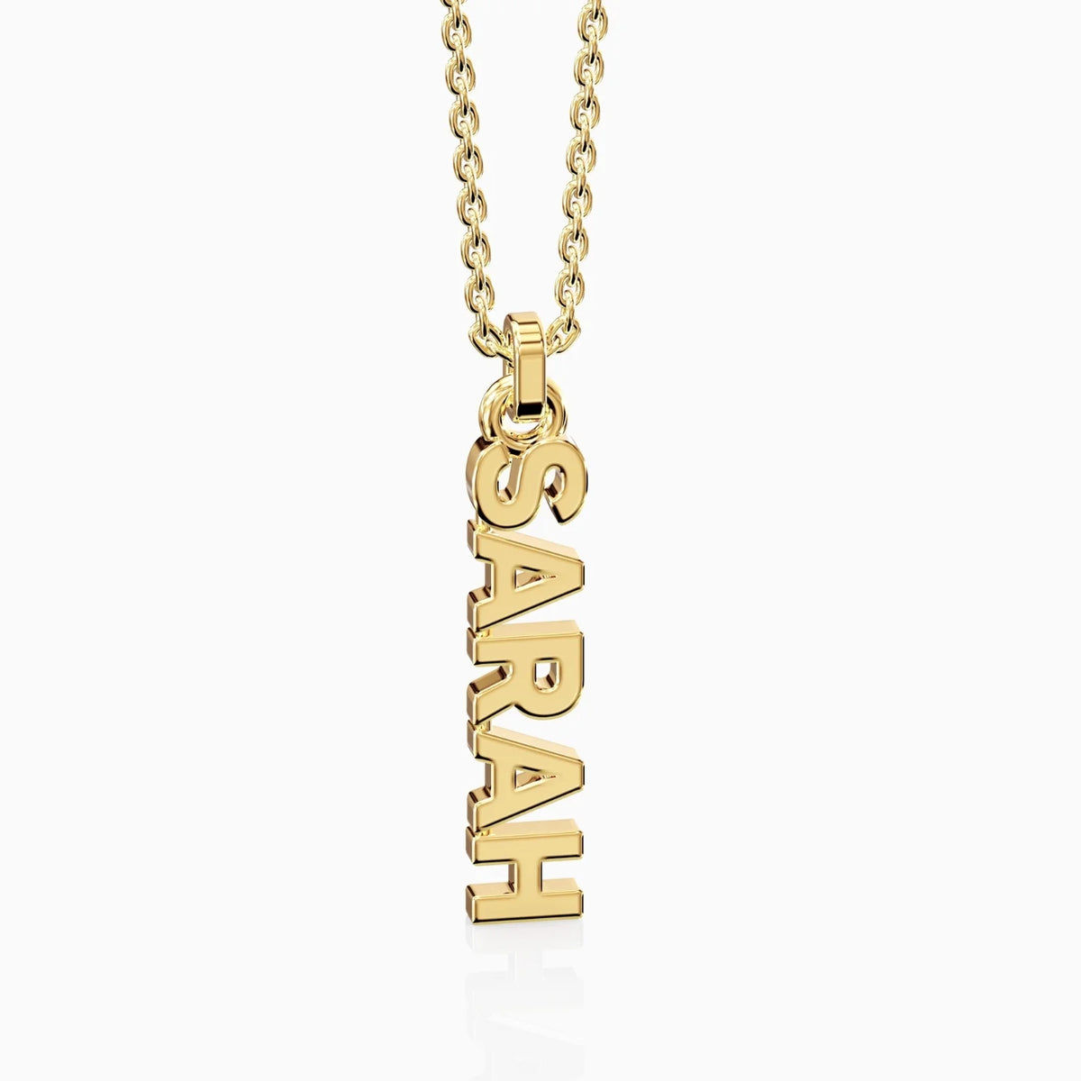 solid gold name necklace