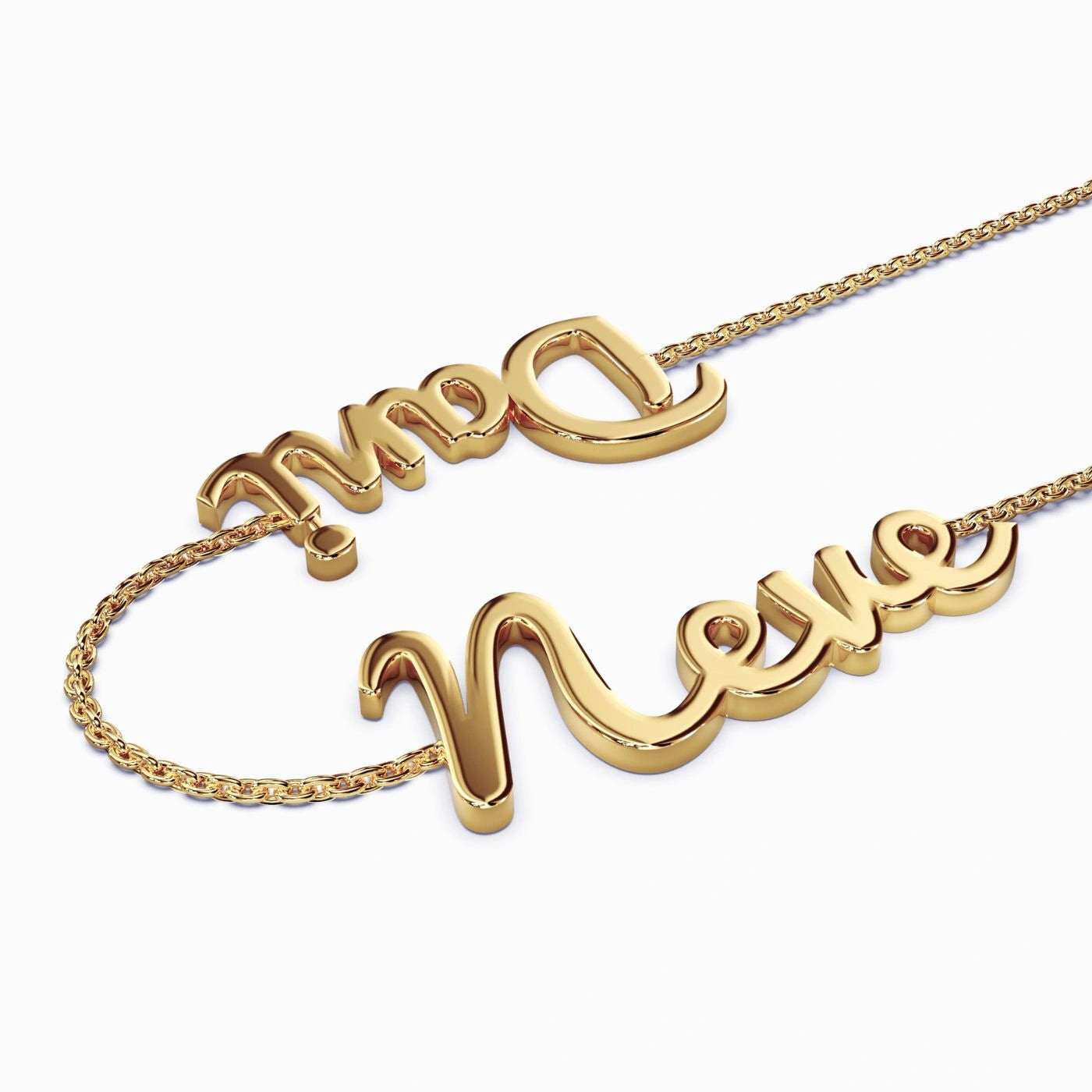 double name necklace