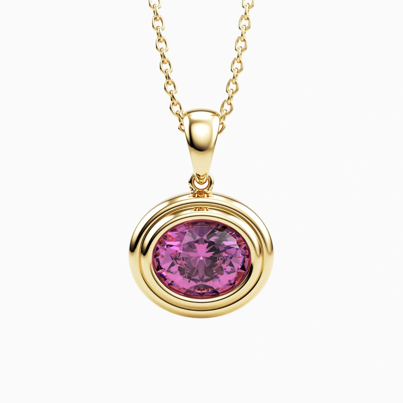 Oval Gemstone Pendant