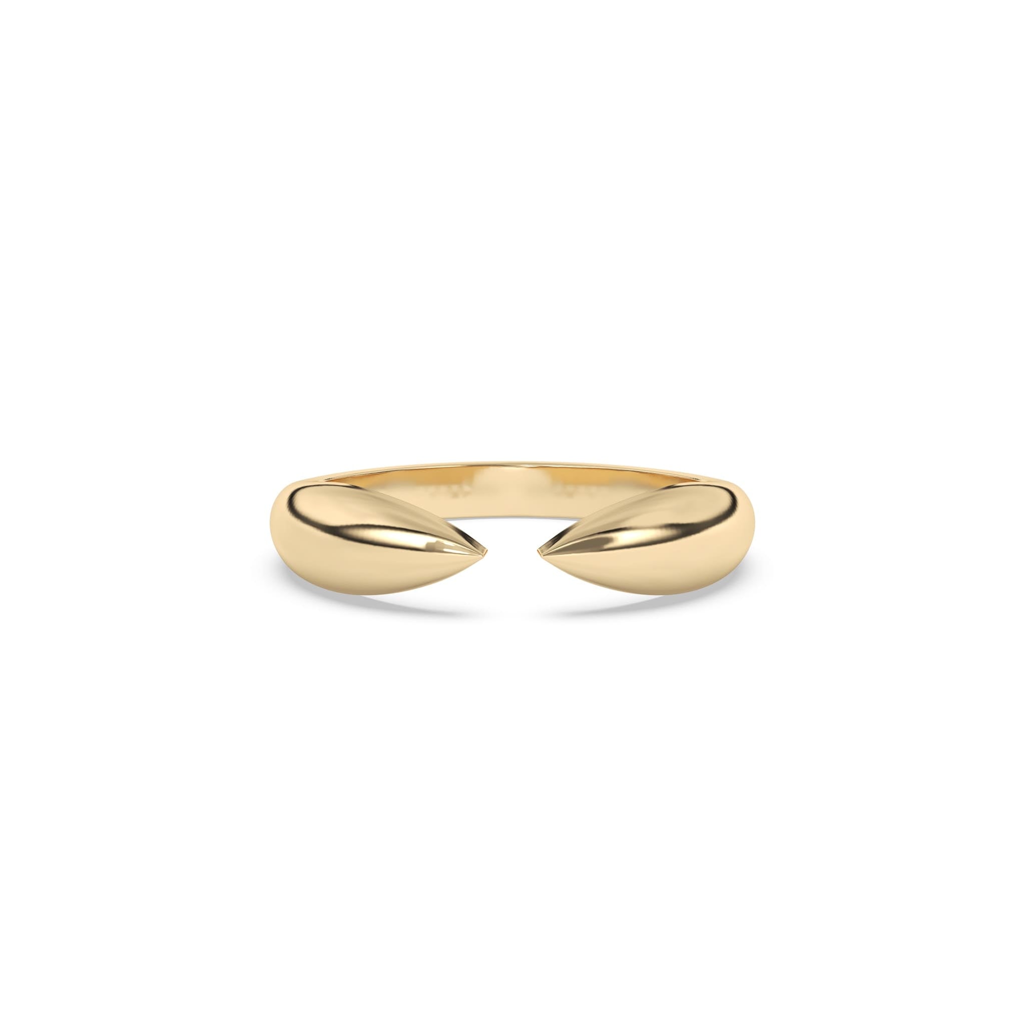 solid gold claw ring made in 14k solid gold