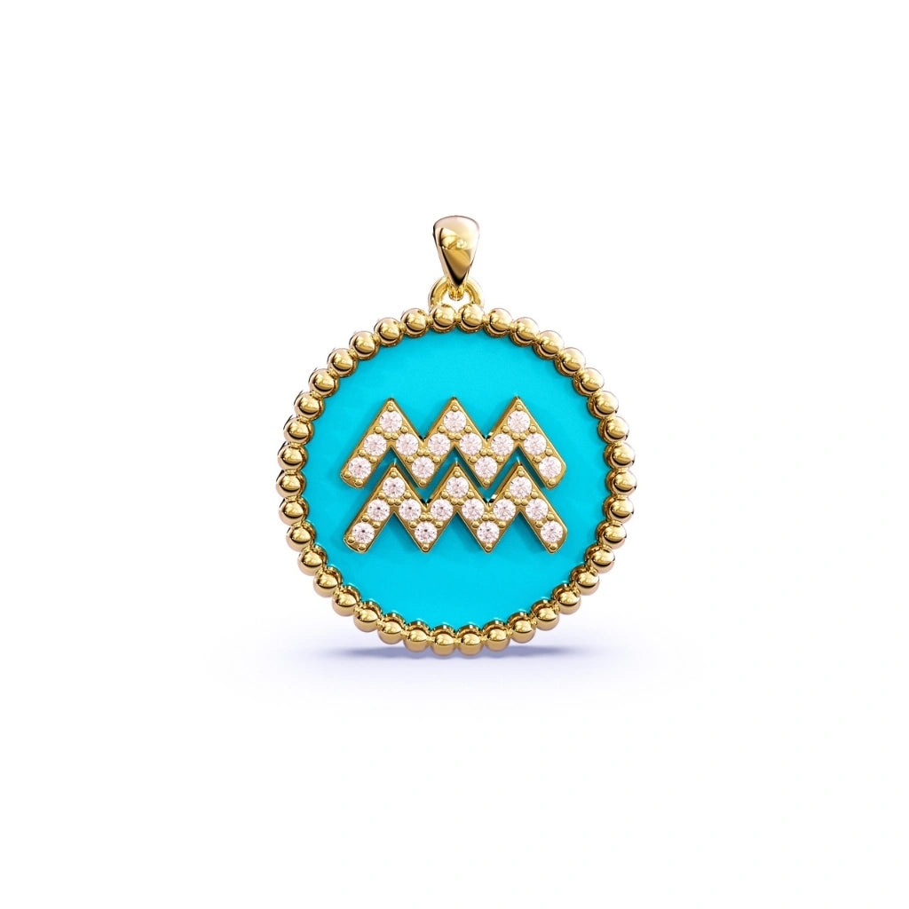 Turquoise Zodiac Necklace