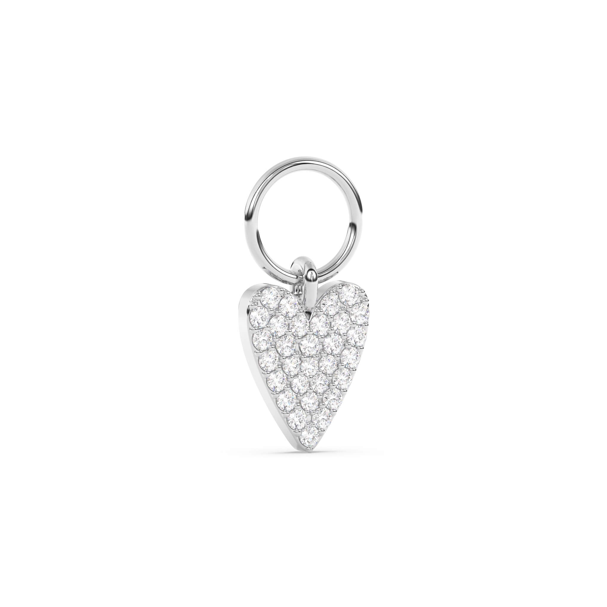 heart earring charm