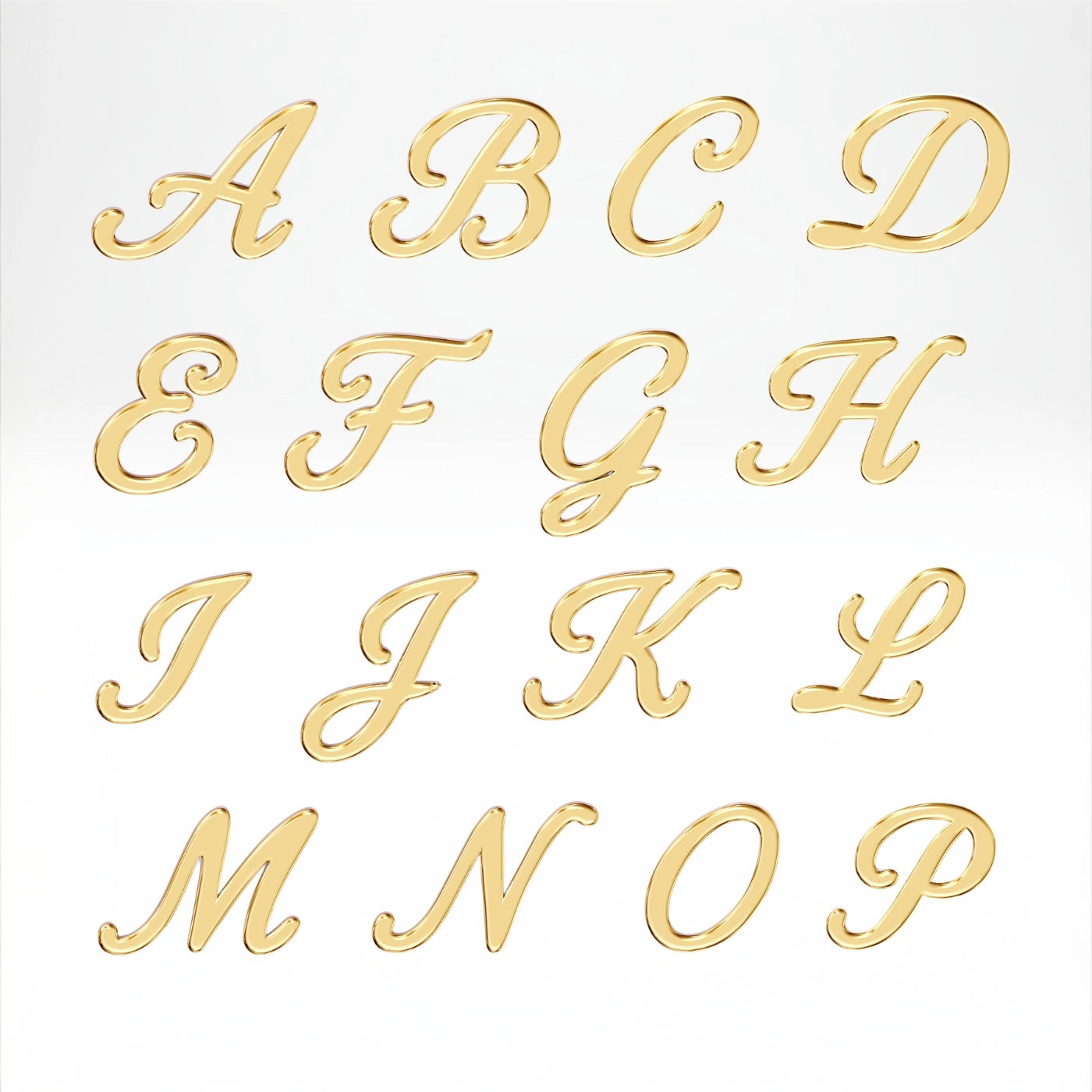yellow gold double initial necklace