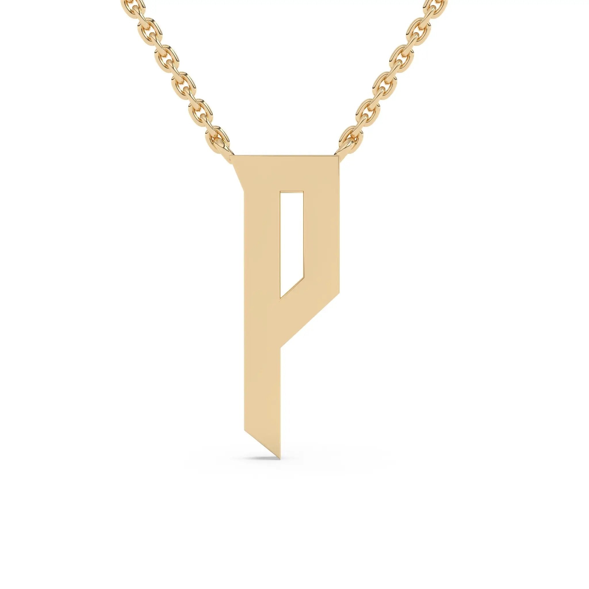 initial necklace handmade in 14k solid gold