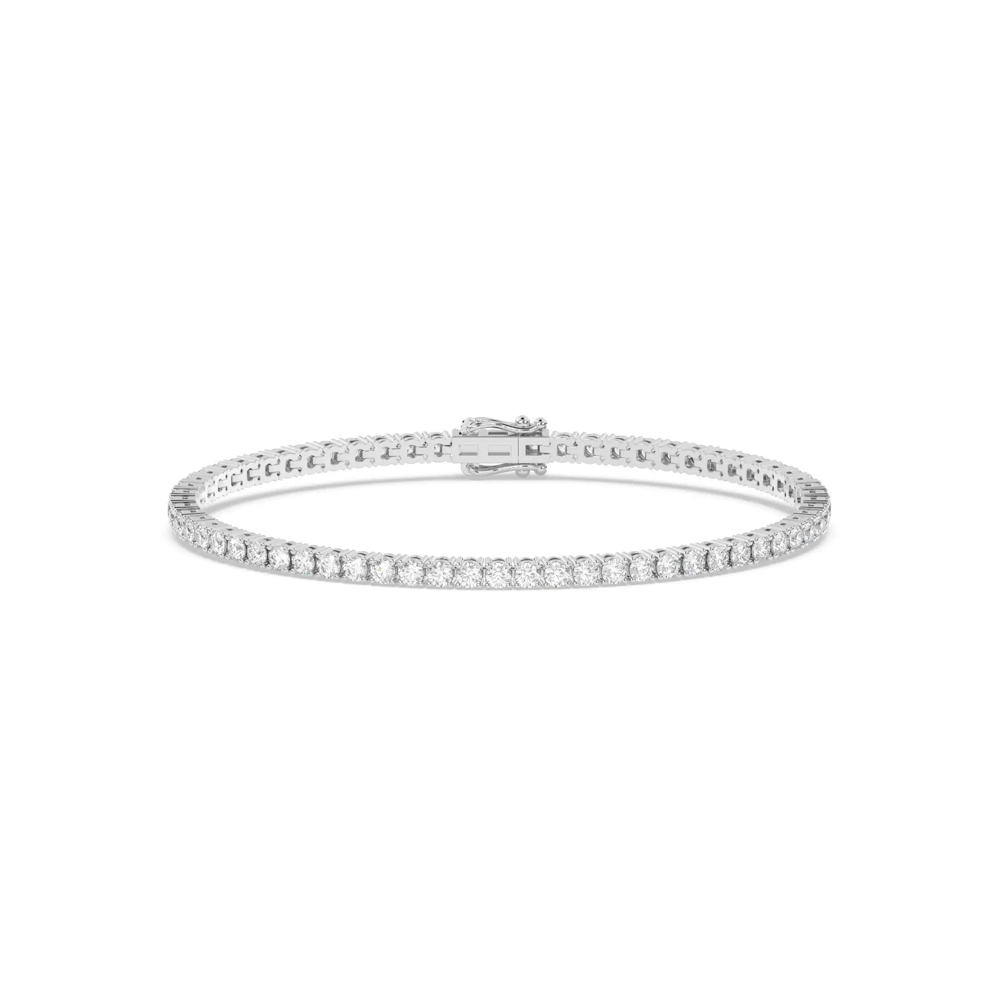 diamond tennis bracelet handmade in 18k solid gold