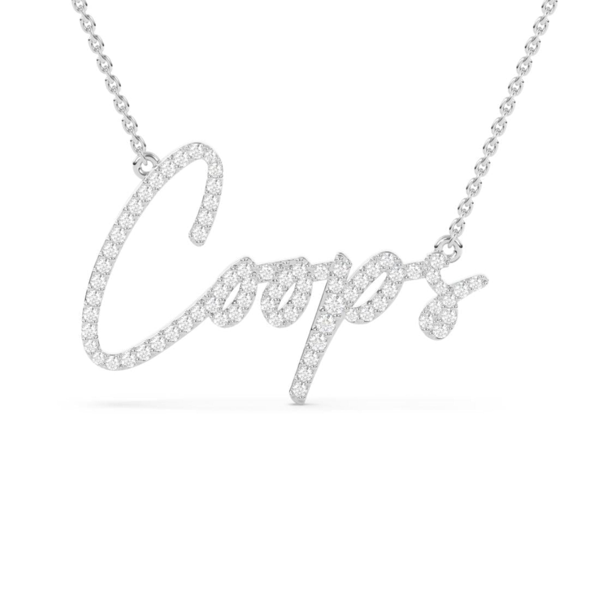 Personalised diamond necklace Clearance