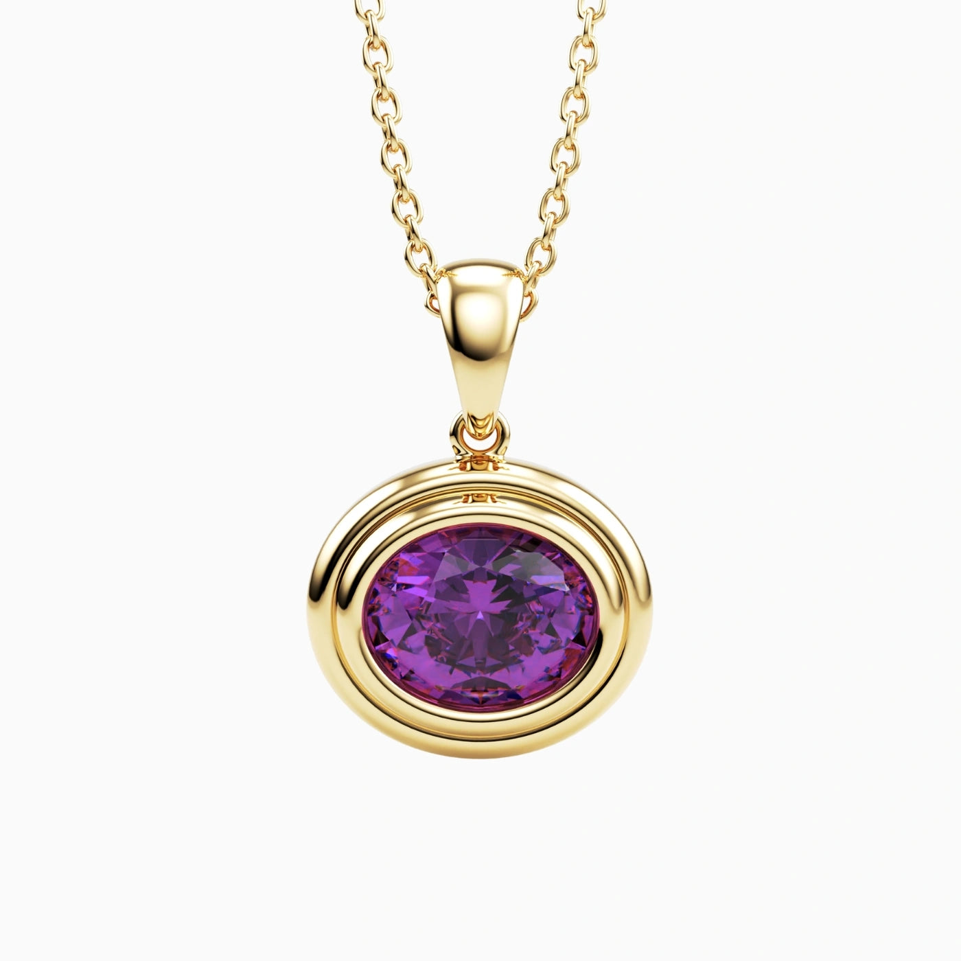 Oval Gemstone Pendant
