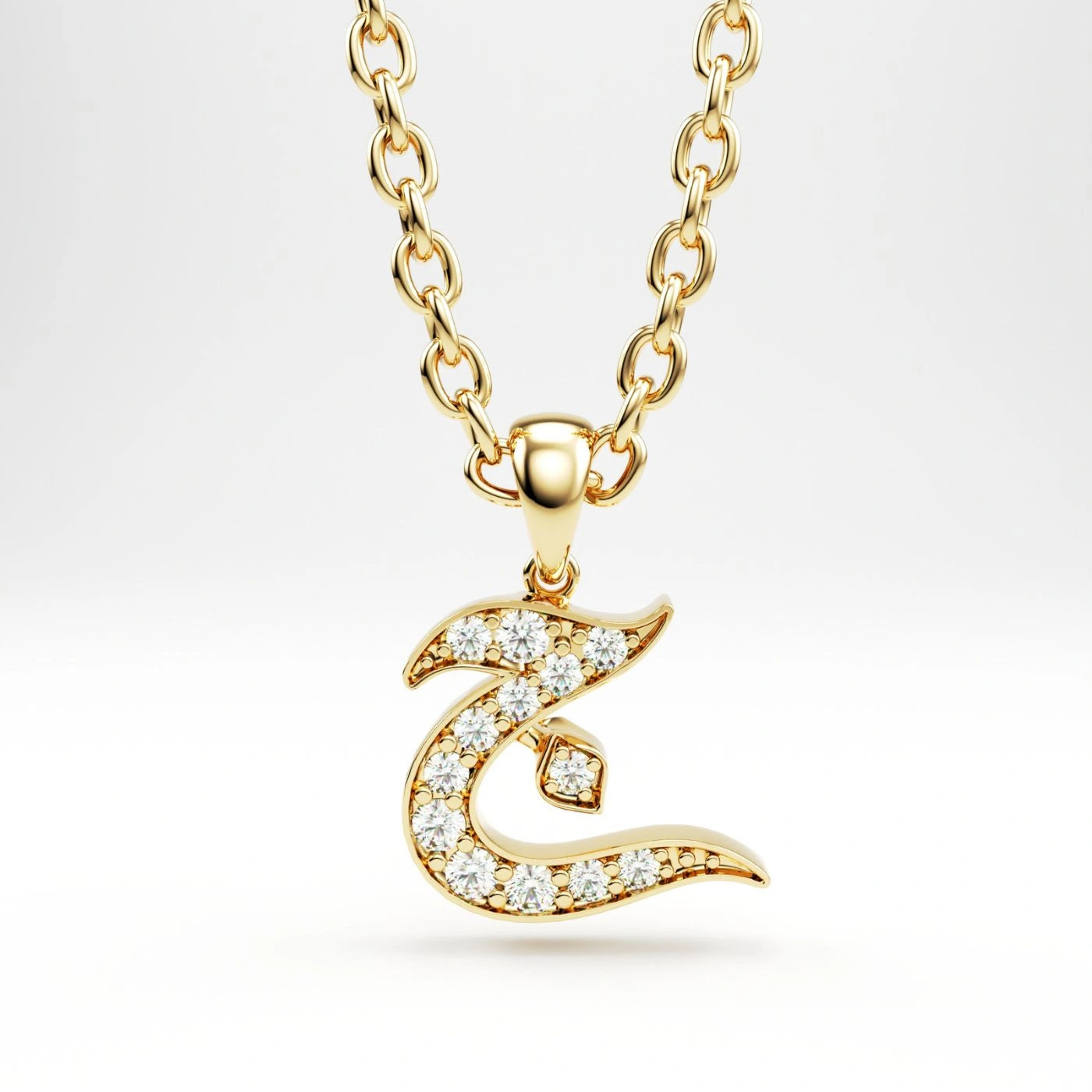 arabic letter necklace