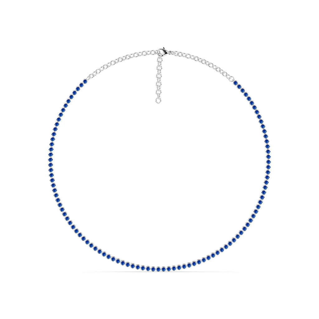 lapis lazuli besel set necklace handmade in 14k solid gold