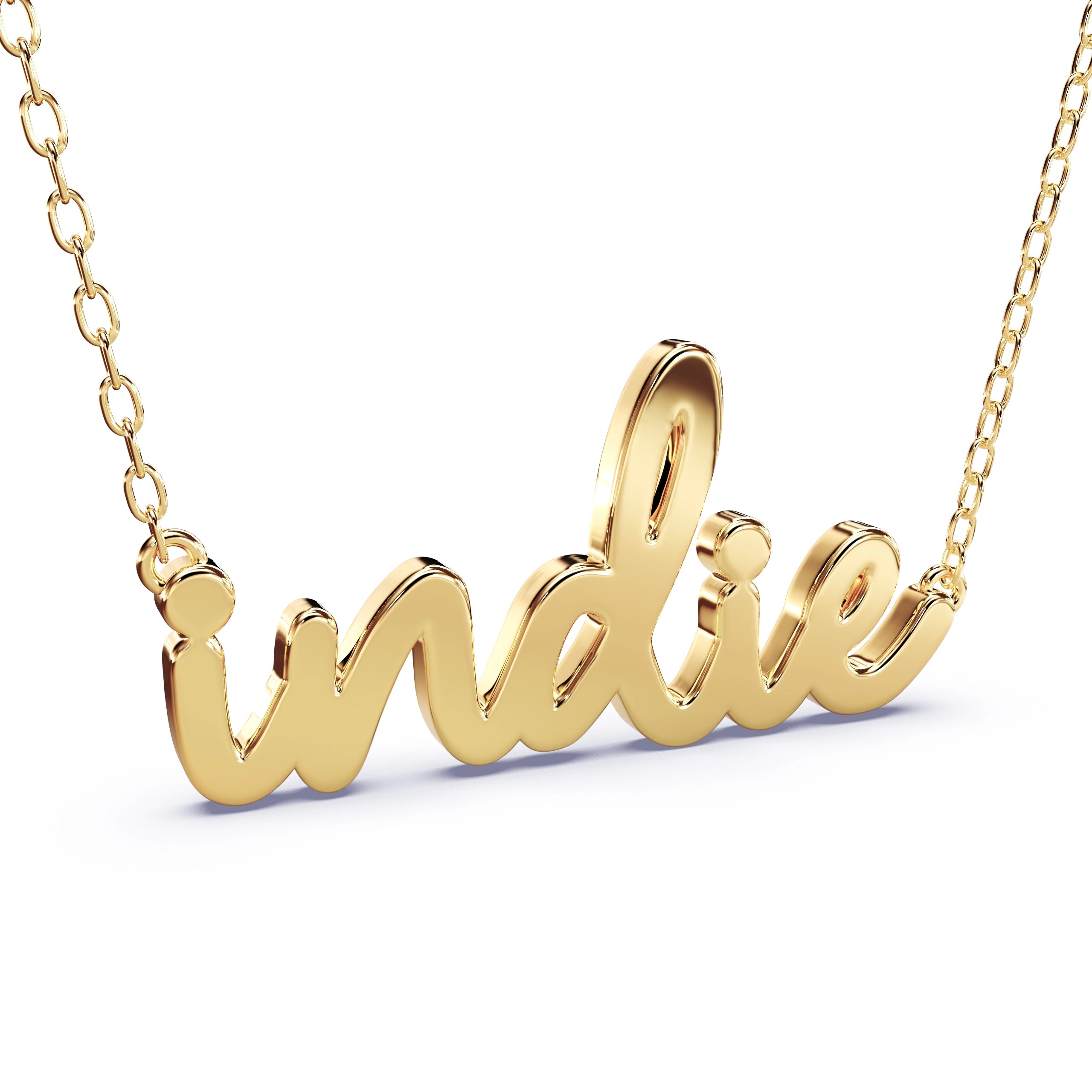 personalised gold necklace