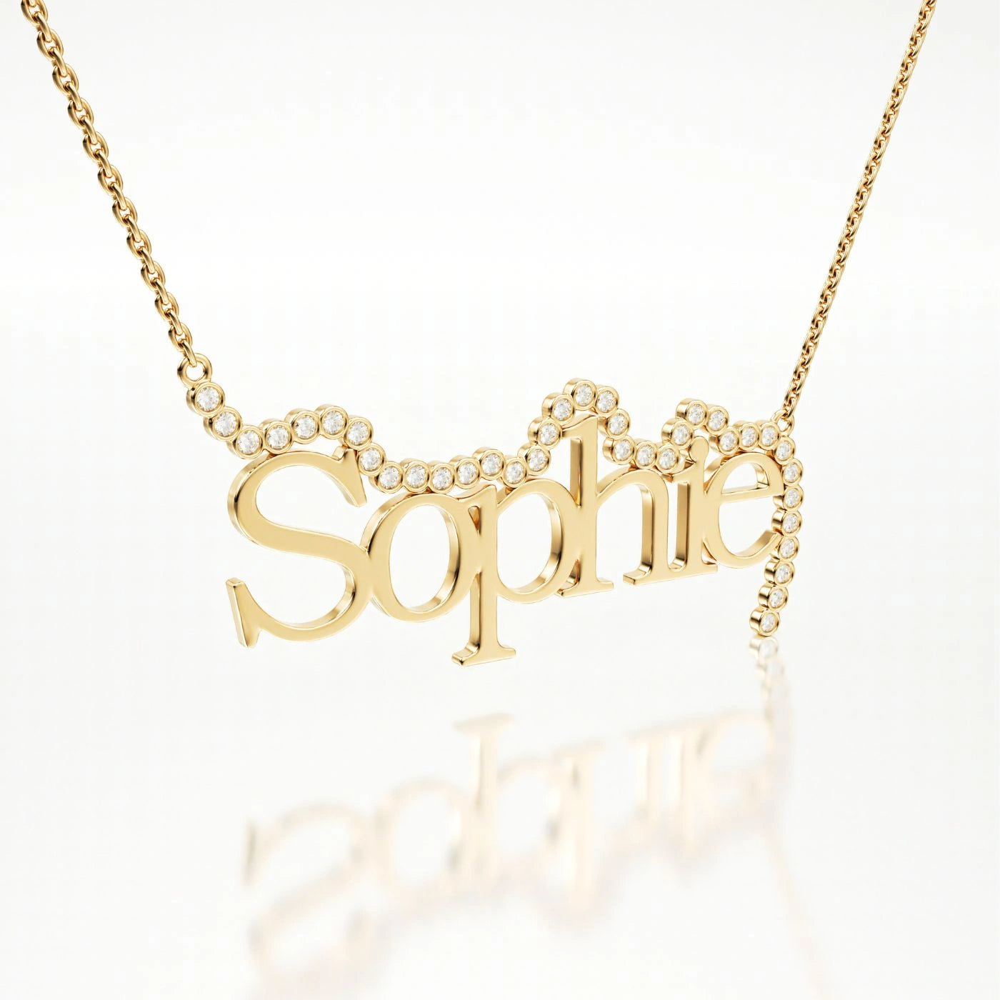 Custom Crest Name Necklace