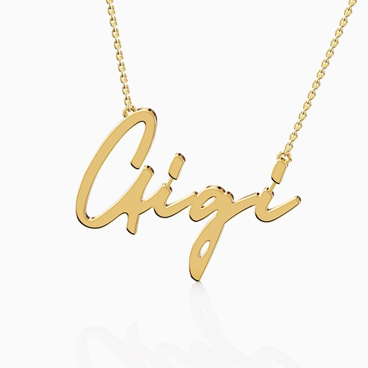 custom gold name necklace argent asher uk