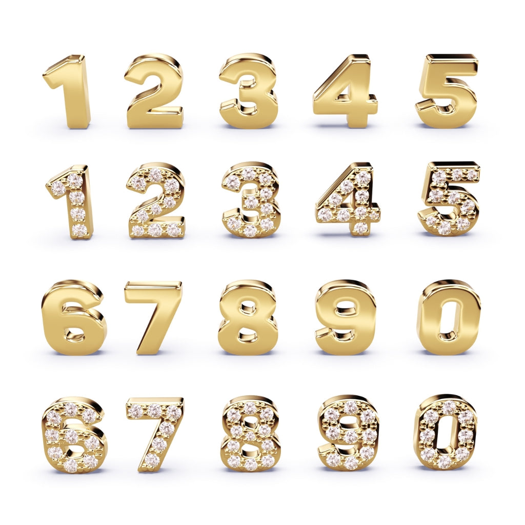 customised initial numbers