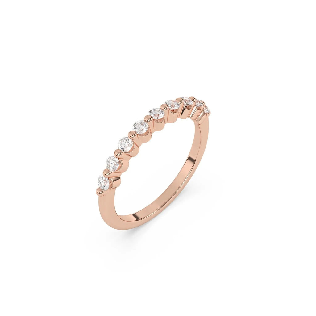 diamond ring handmade in 14k solid gold