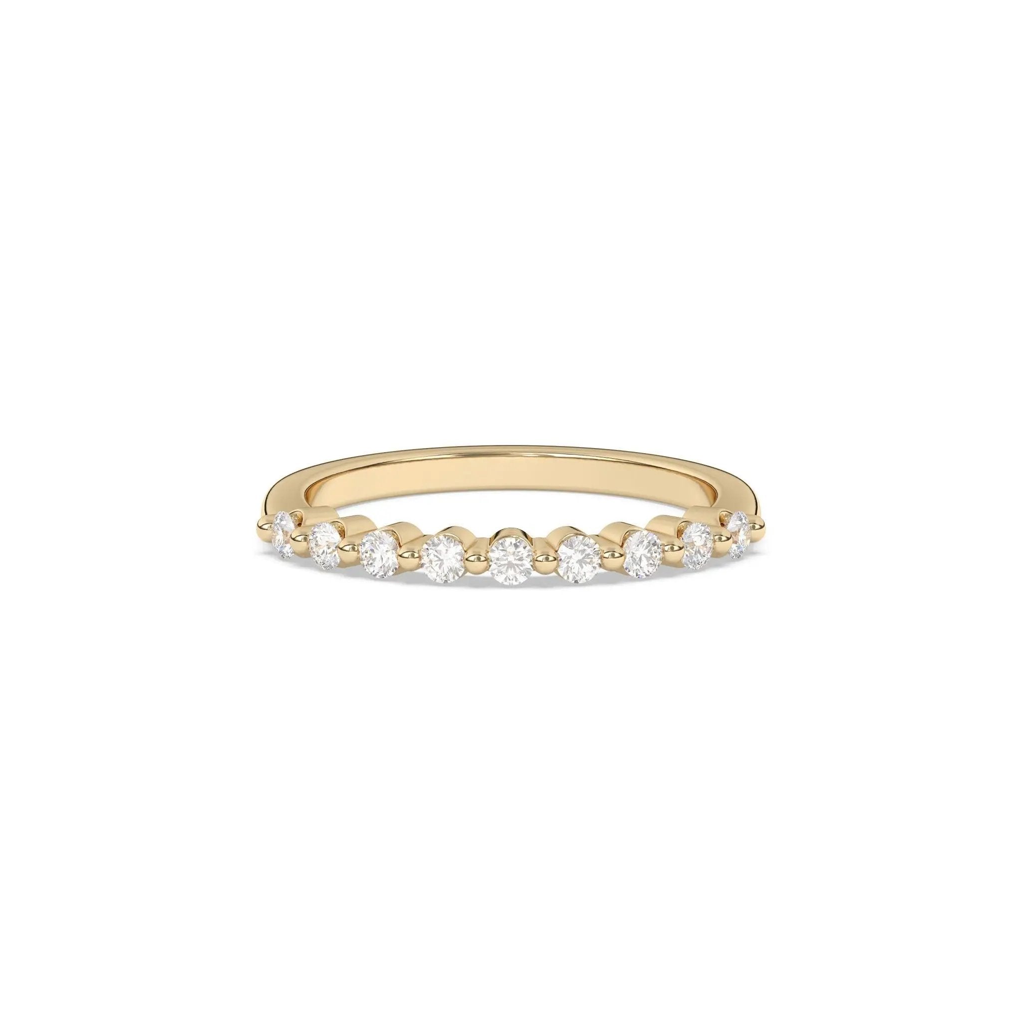 diamond ring handmade in 14k solid gold