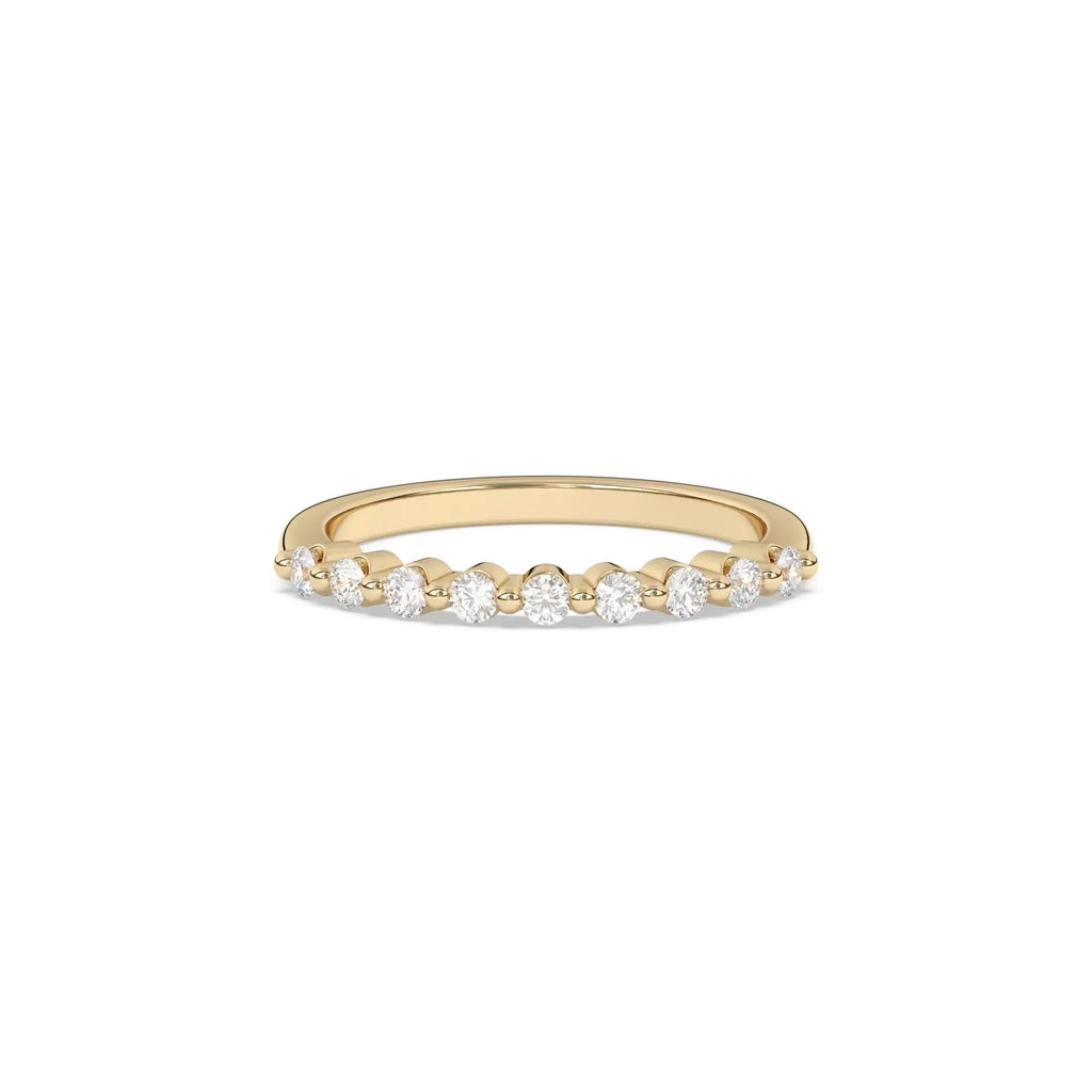 diamond ring handmade in 14k solid gold