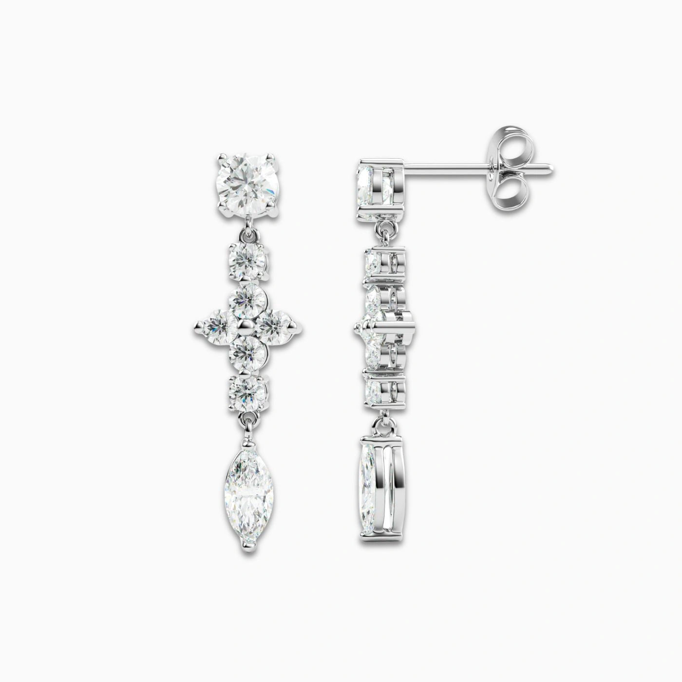 Diamond Drop Earrings