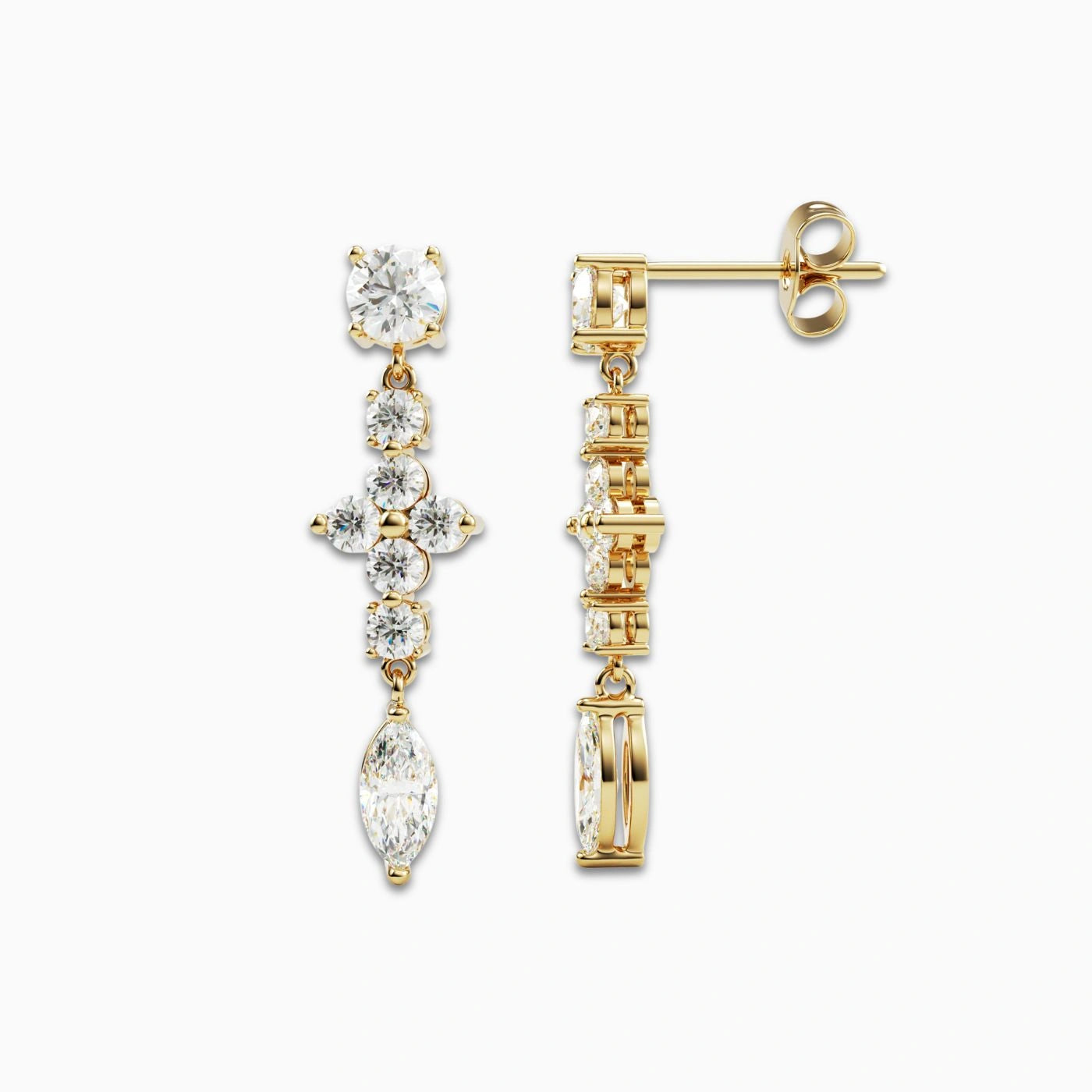 Diamond Drop Earrings