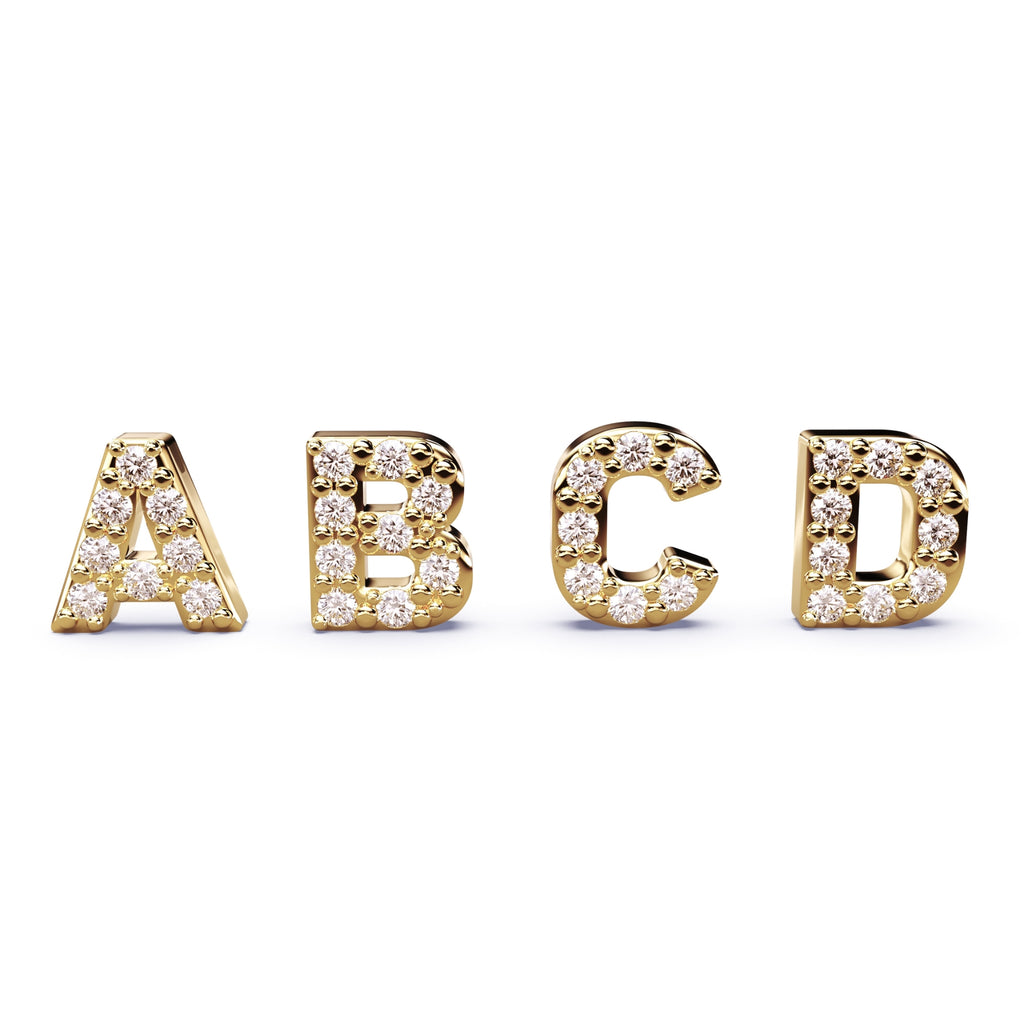 diamond name necklace